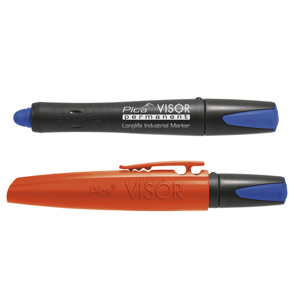 VISOR Merkipenni blár