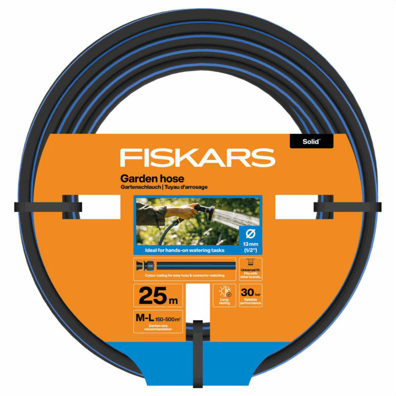 1076060 Fiskars vatnsslanga Solid ½" 25m