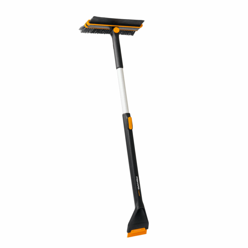 1078492 Fiskars Rúðuskafa m. kústi X-series lengjan-/snúanleg