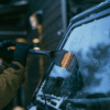 1078493 Fiskars Rúðuskafa m. kústi X-series lengjanleg