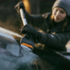 1078494 Fiskars Rúðuskafa m. kústi Plus löng