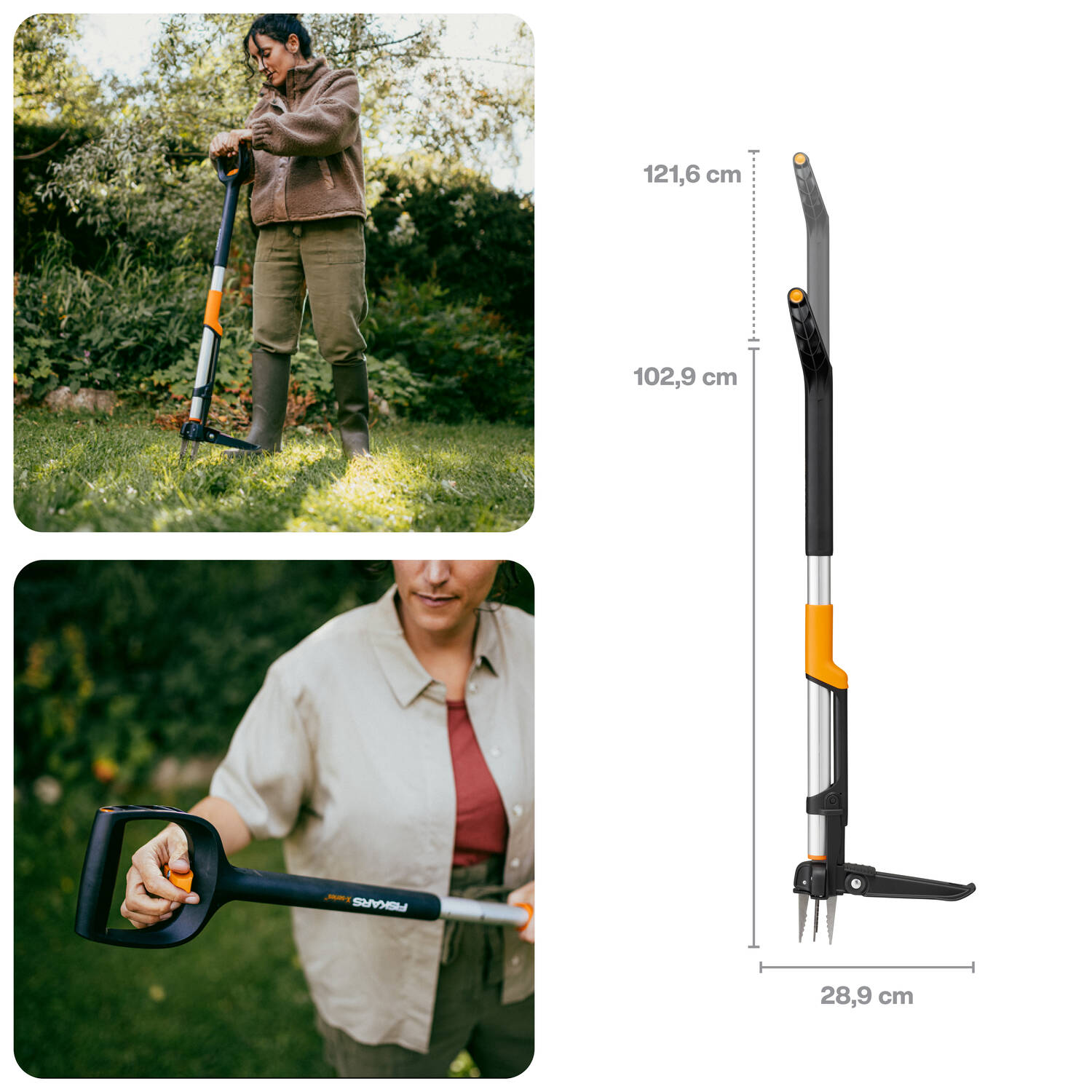 1080510 Fiskars fíflabani lengjanlegur X-Series