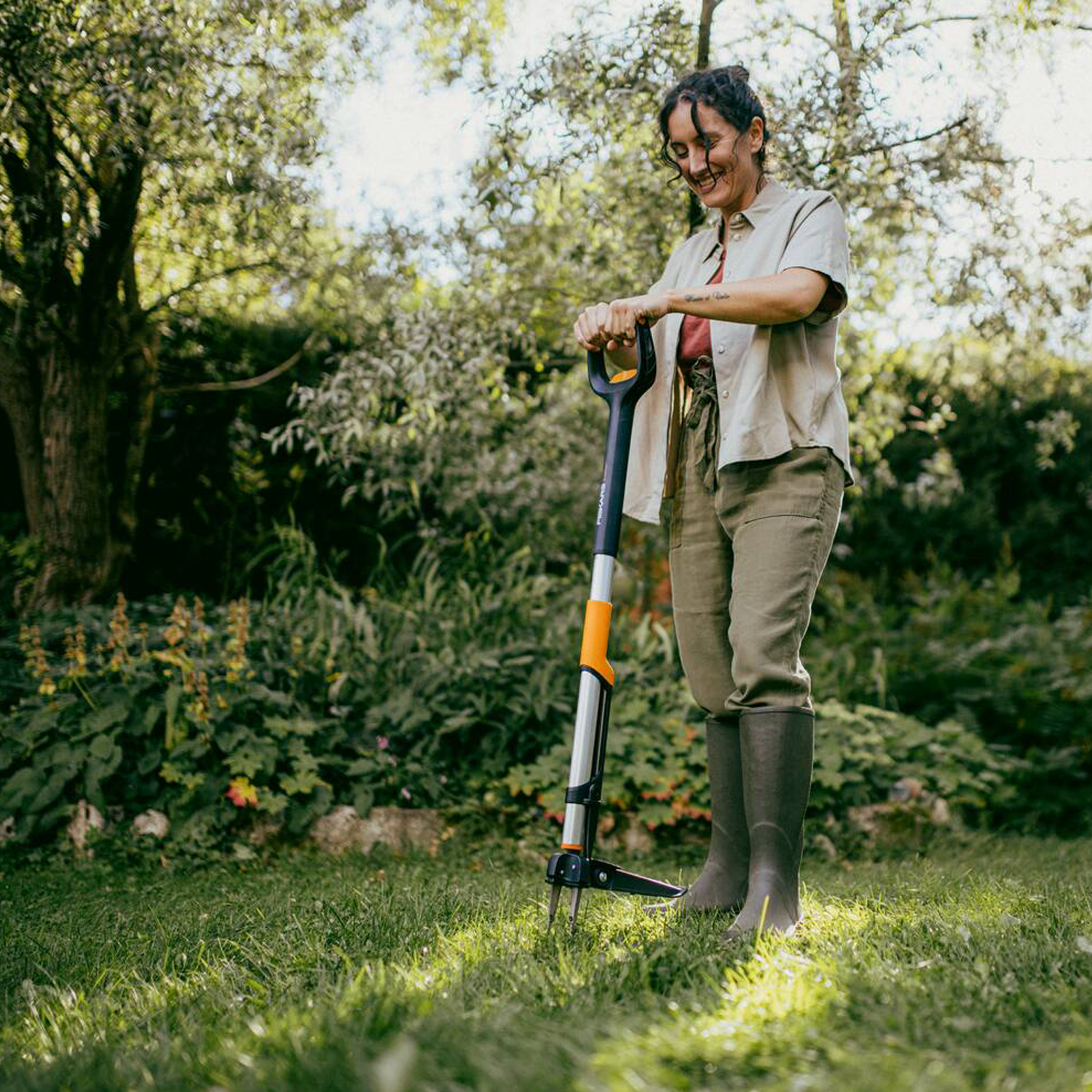 1080510 Fiskars fíflabani lengjanlegur X-Series